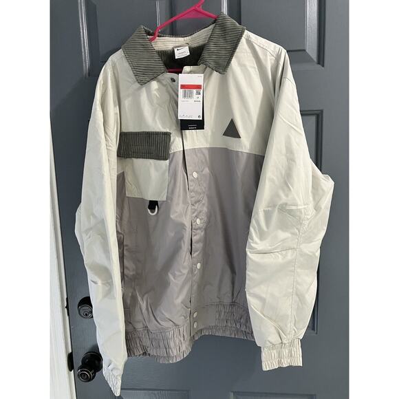 Nike Kyrie Protect Basketball Jacket DQ6119-072 White/Gray SZ Large Tall - Picture 1 of 8